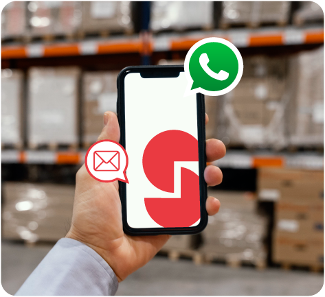 Receba alertas e relatórios por e-mail para decidir em tempo real